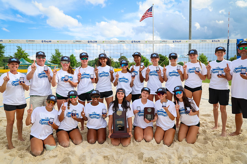Beach Volleyball Wins Back-to-Back Championship