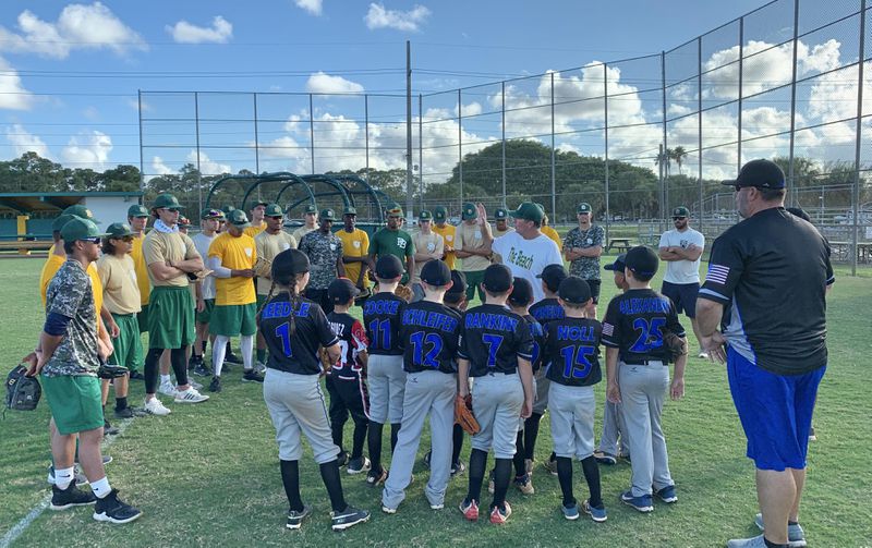 Baseball teams up with boynton beach cobras, featured in South Florida Sun Sentinel