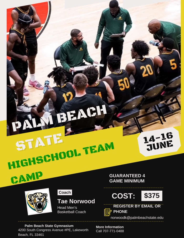 Palm Beach Men's Basketball to Host Team Camp June 14-16